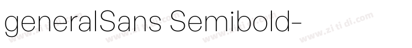 generalSans Semibold字体转换
